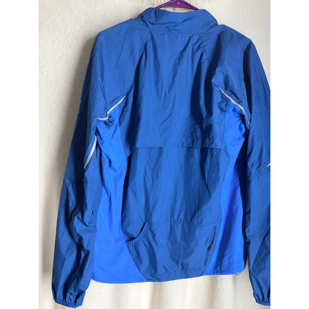 The North Face Flight Series Mens Blue Windbreaker Running Jacket Small